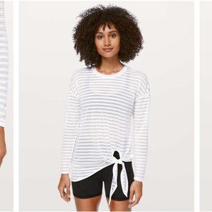 Lululemon Tie Your Practice - Striped Long Sleeve